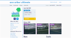 Desktop Screenshot of annarborultimate.org